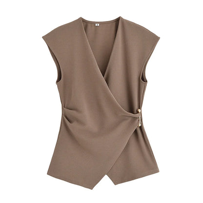 Ruelle Ruched Vest and Trouser Set