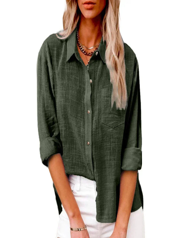 Linette Long Sleeve Linen Shirt