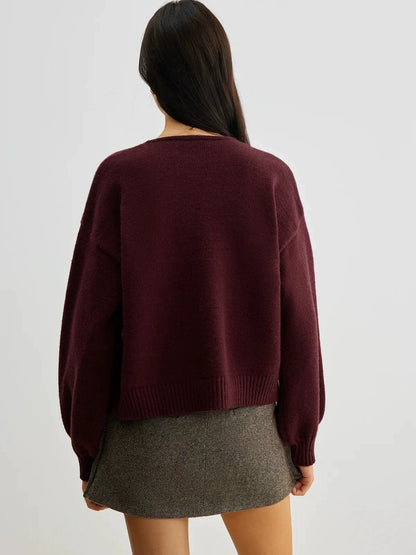 Rovigo Bow Detail Knit Cardigan