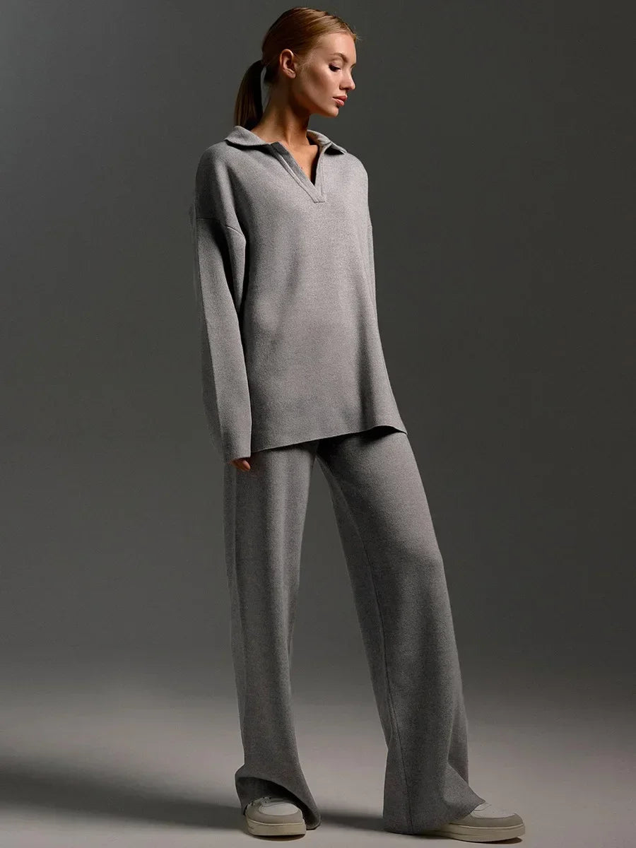 Cashelle Polo Knit Set