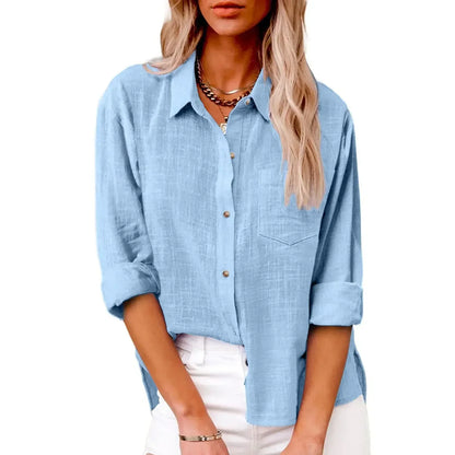Linette Long Sleeve Linen Shirt