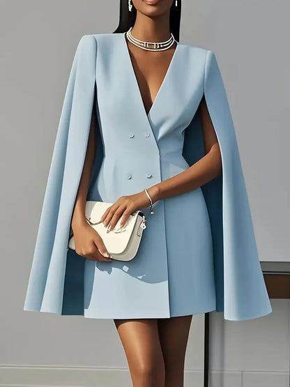 Double-breasted Blazer Midi Dress