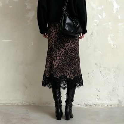Sorrento Leopard Print Skirt