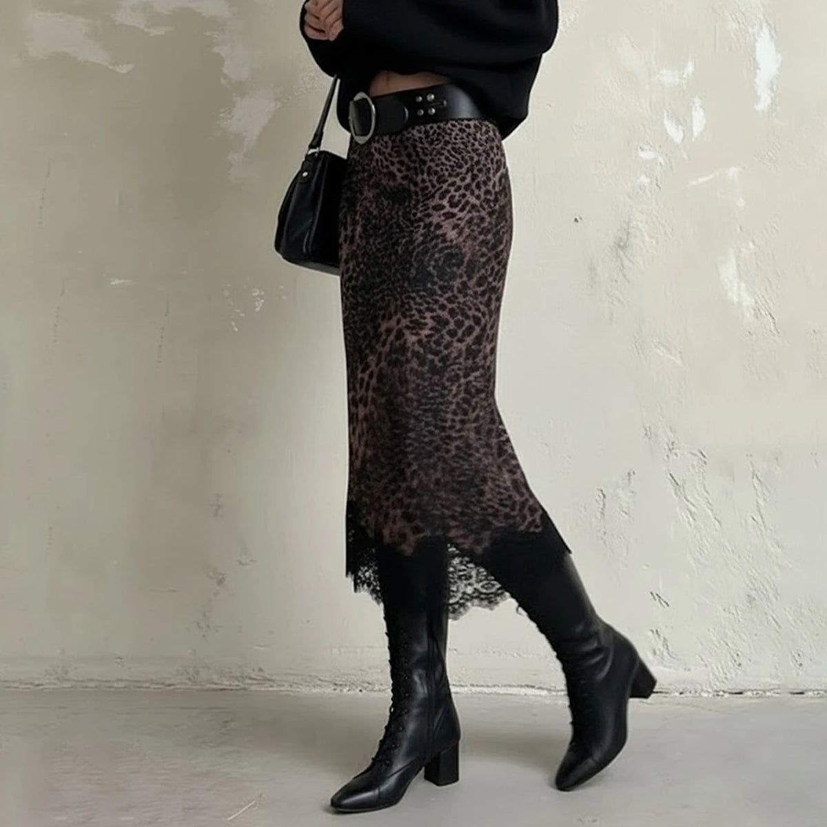 Sorrento Leopard Print Skirt