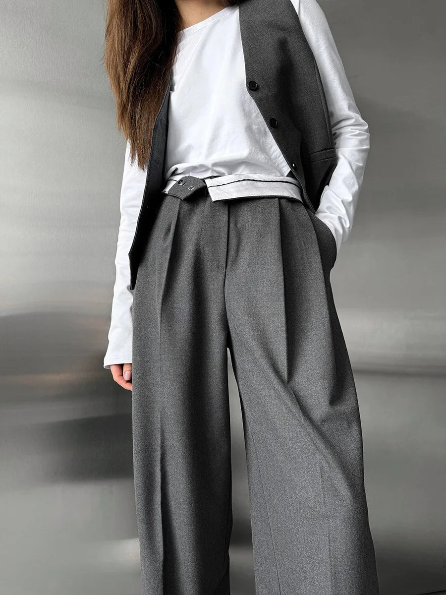 Noir Wide Leg Trousers