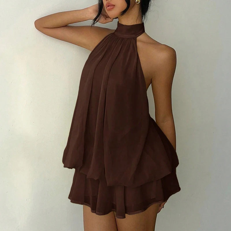Zorienne Halter Mini Dress
