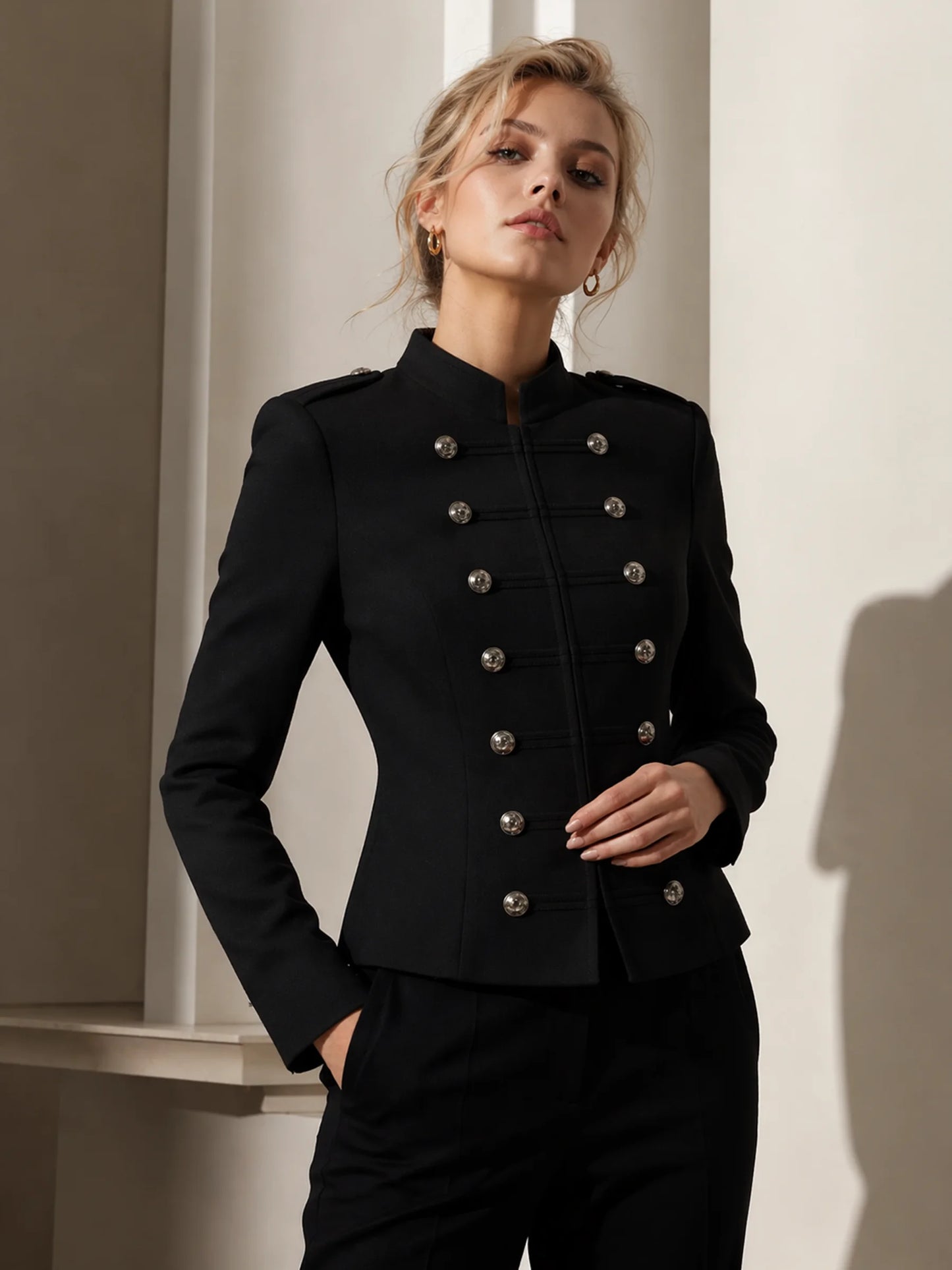 Gardienne Gold Button Jacket