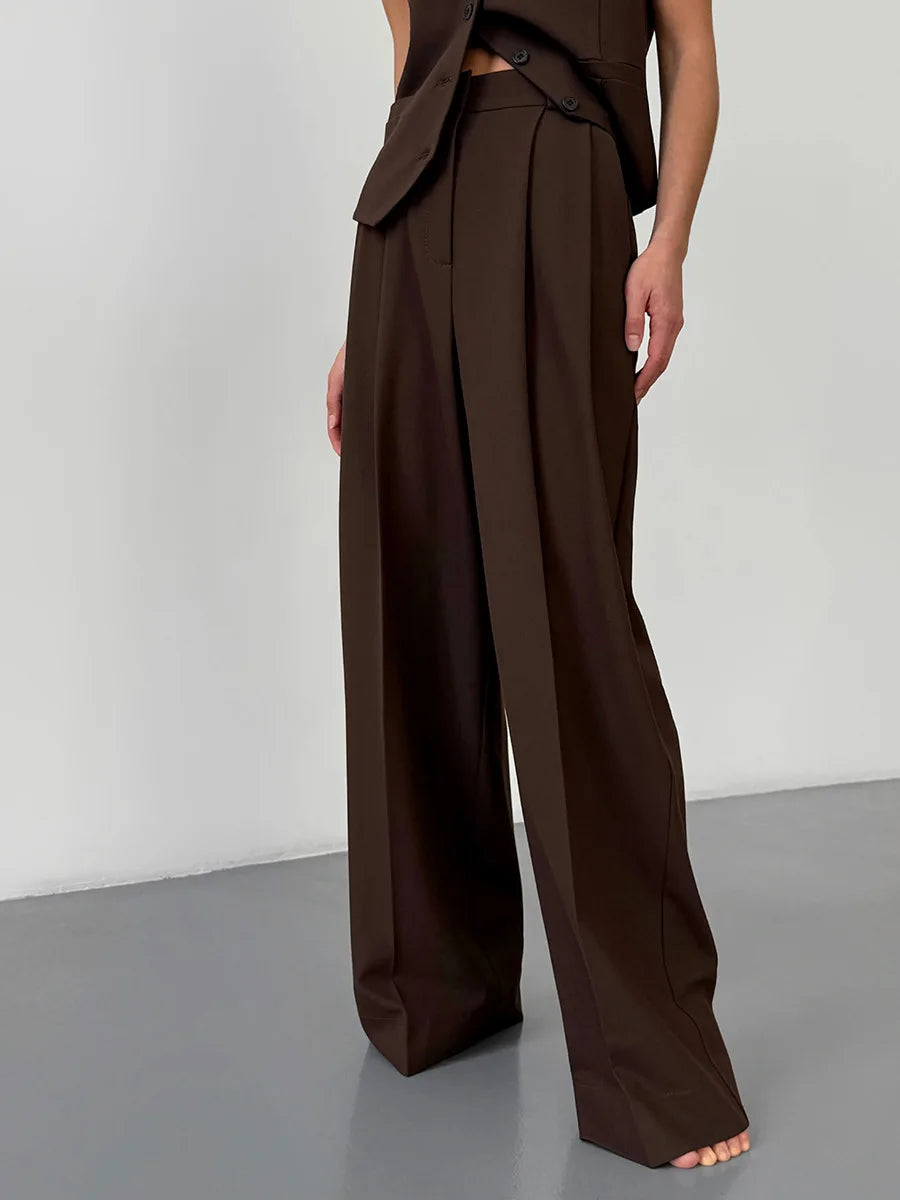 Noir Wide Leg Trousers