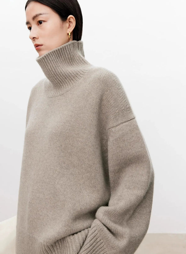 Aurélie Oversized Cashmere Turtleneck