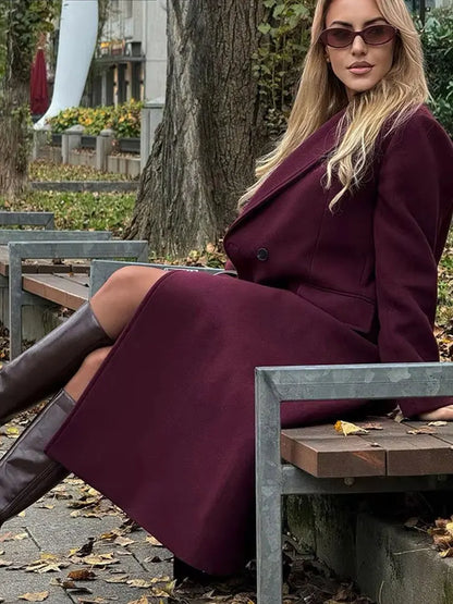 Odette Wool Long Coat