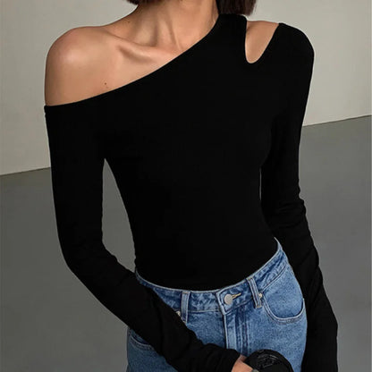 Marcelline One-Shoulder Knit Top