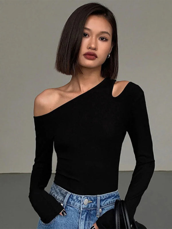 Marcelline One-Shoulder Knit Top