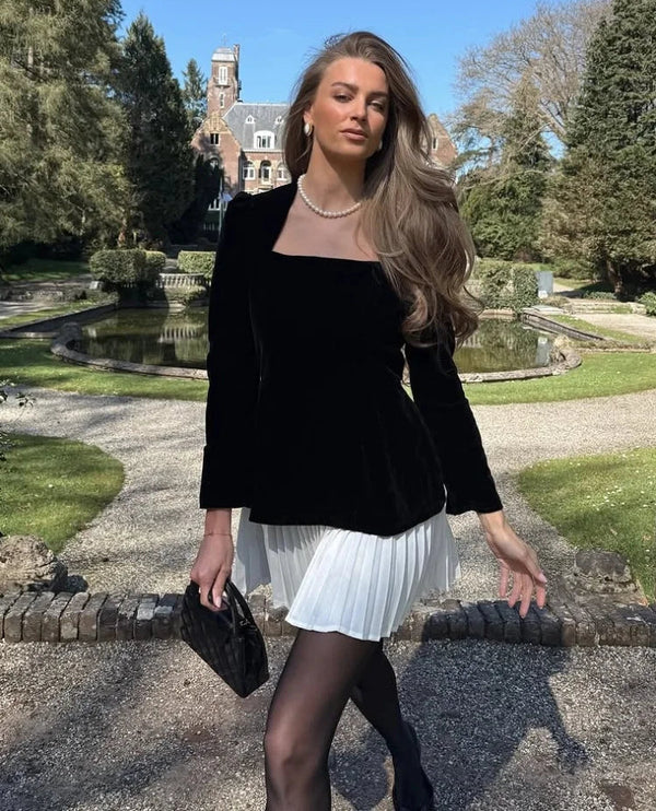 Bellamira Velvet Mini Dress