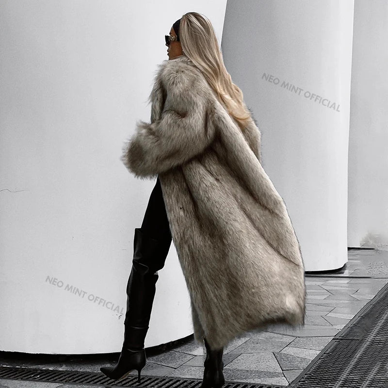 Selviane Faux Fur Overcoat