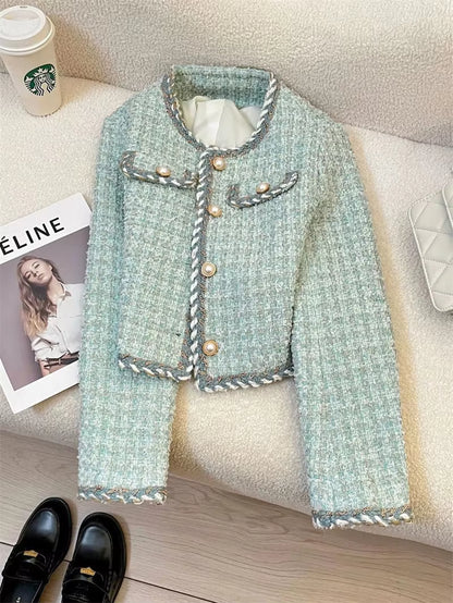 Périne Tweed Peacoat Jacket