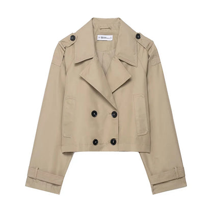 Estelle Cropped Trench Coat