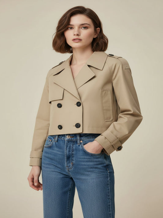 Estelle Cropped Trench Coat