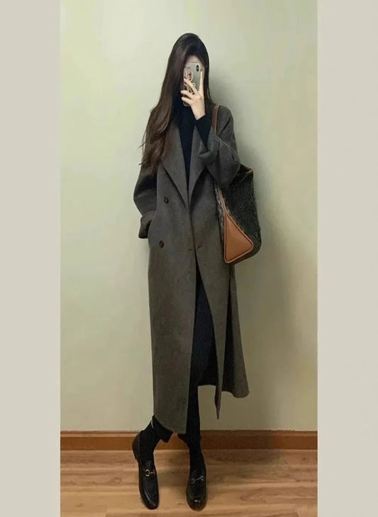 The Maelle Long Wool Coat