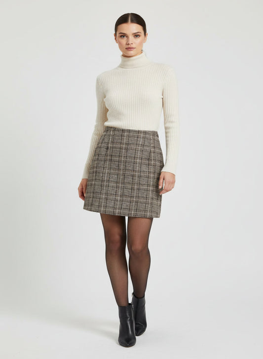 Brigitte Plaid Mini Skirt
