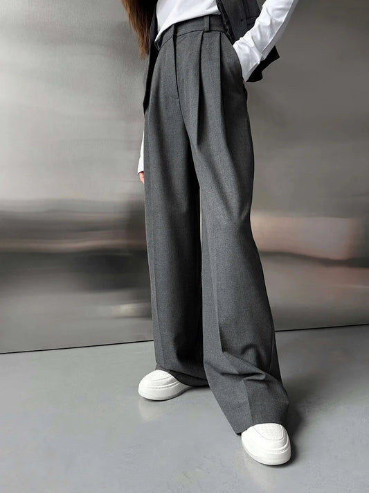 Noir Wide Leg Trousers