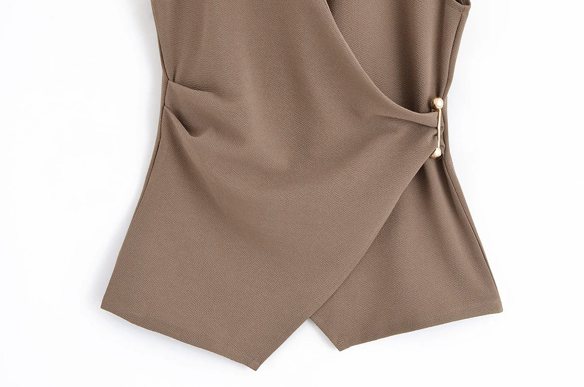 Ruelle Ruched Vest and Trouser Set