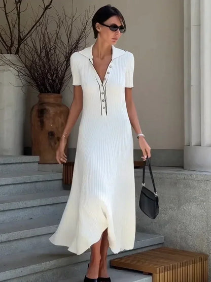 Auriane Ribbed Maxi