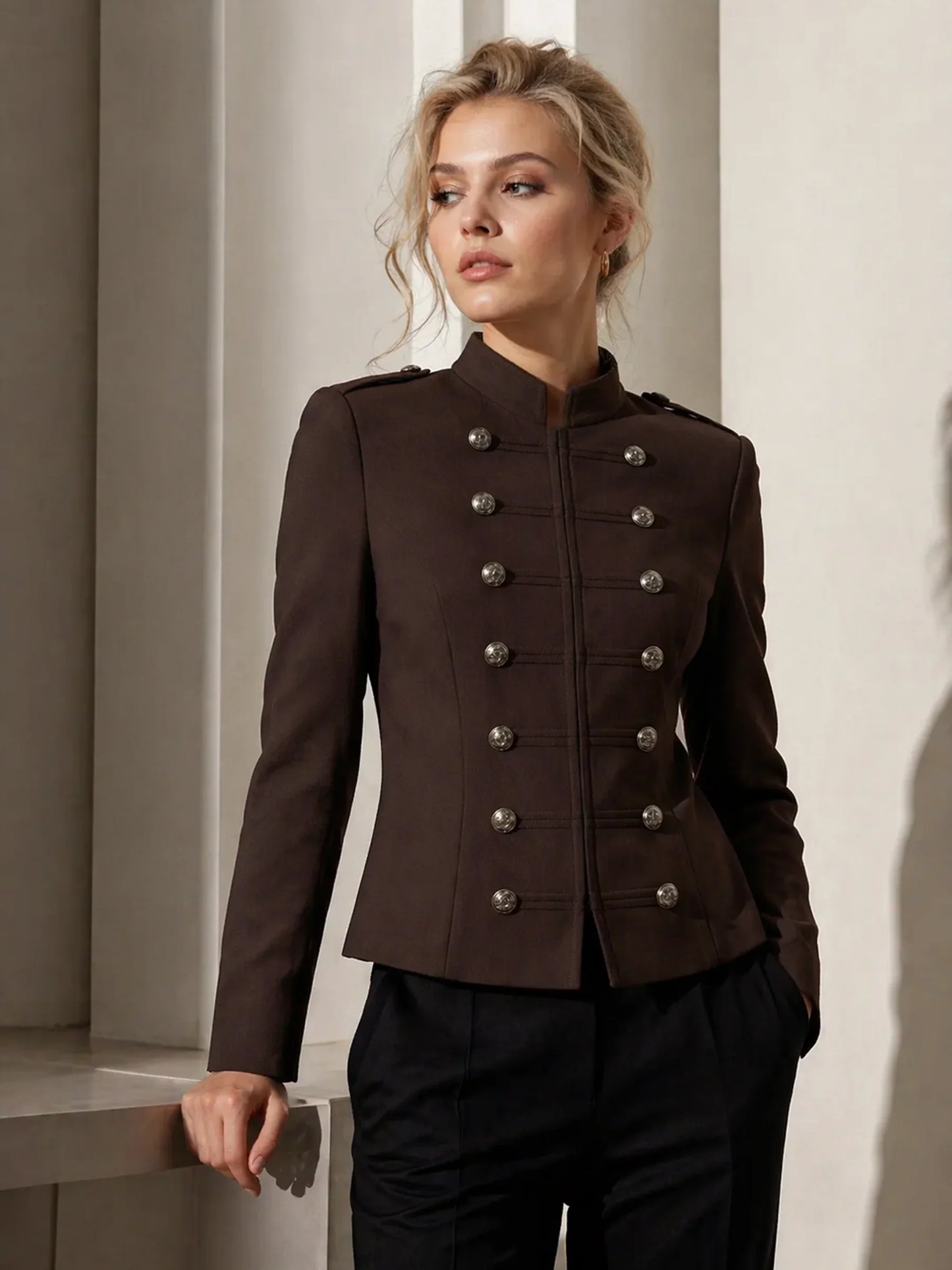 Gardienne Gold Button Jacket