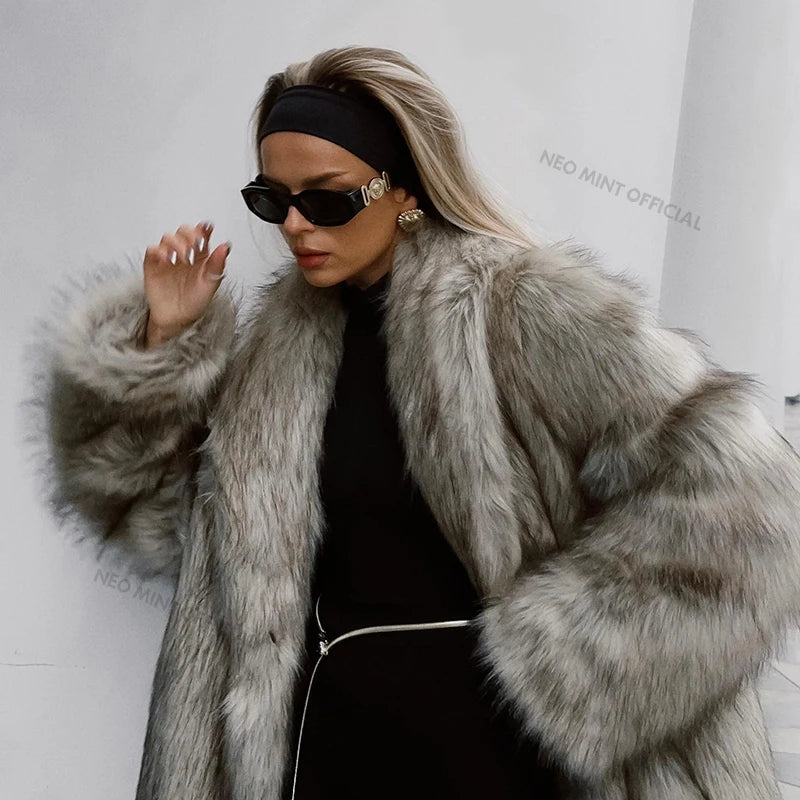 Selviane Faux Fur Overcoat