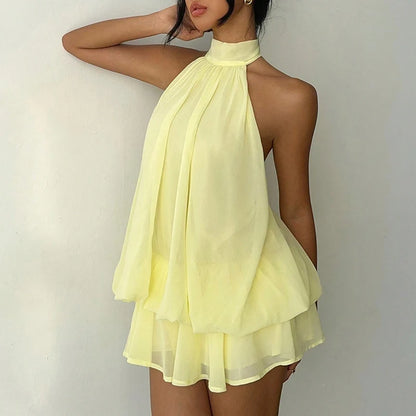 Zorienne Halter Mini Dress