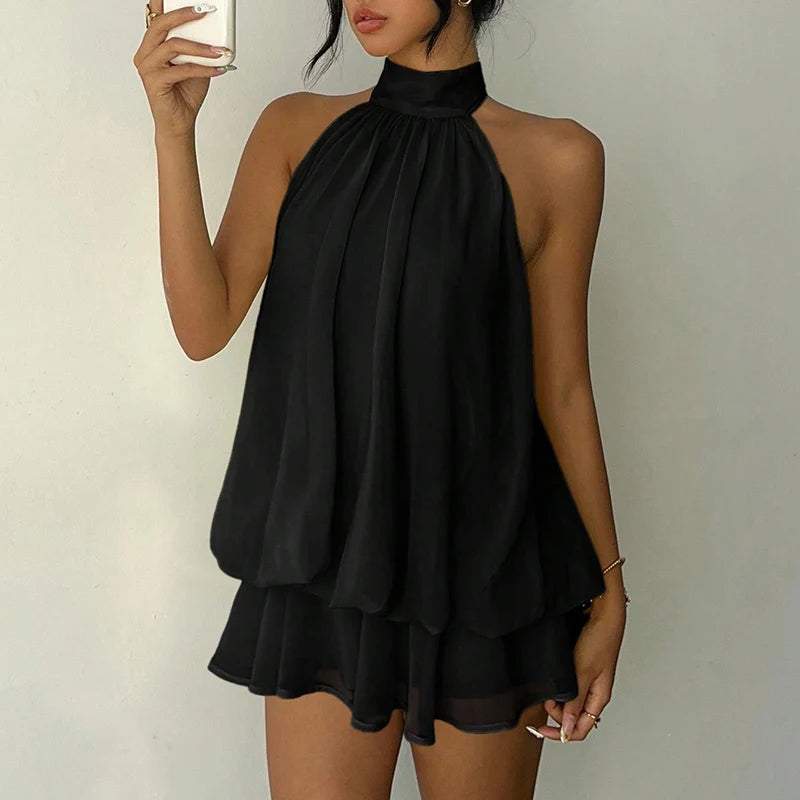 Zorienne Halter Mini Dress