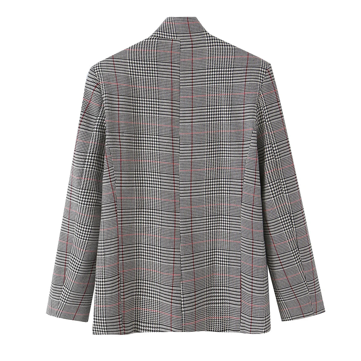 Torino Plaid Stand Collar Slim Blazer