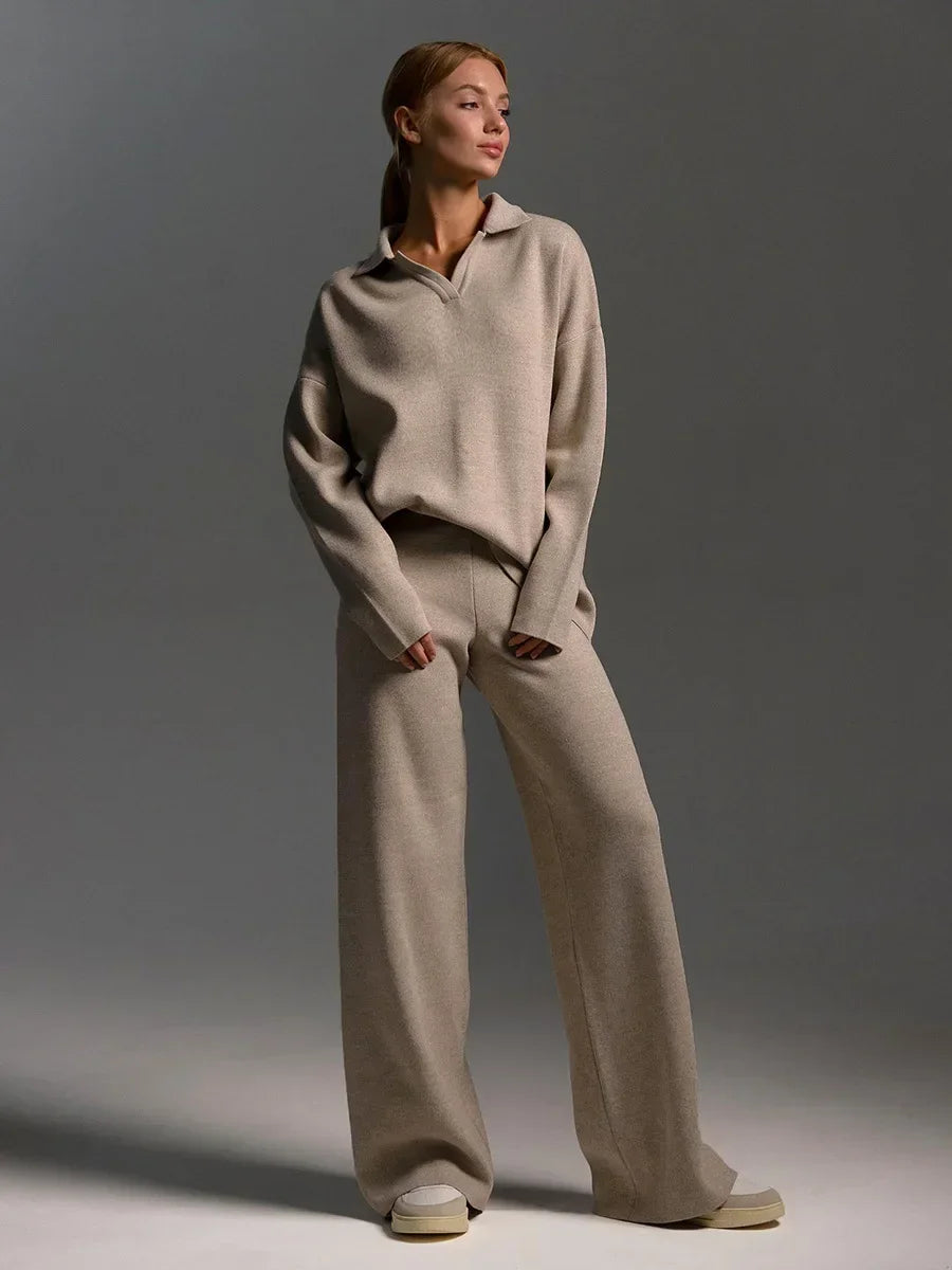 Cashelle Polo Knit Set
