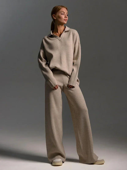 Cashelle Polo Knit Set