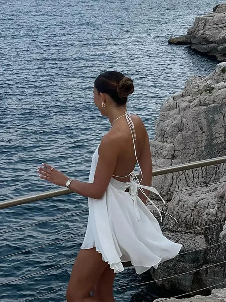 Ventura Off Shoulder Hollow Mini Dress