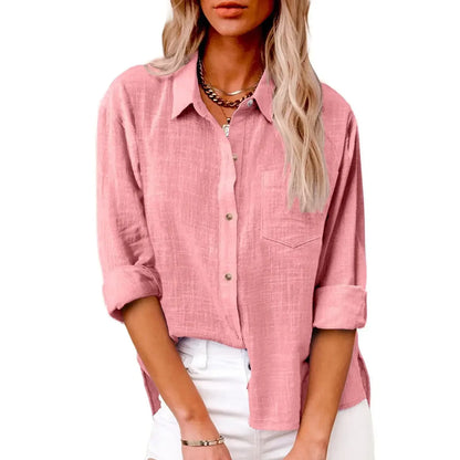 Linette Long Sleeve Linen Shirt