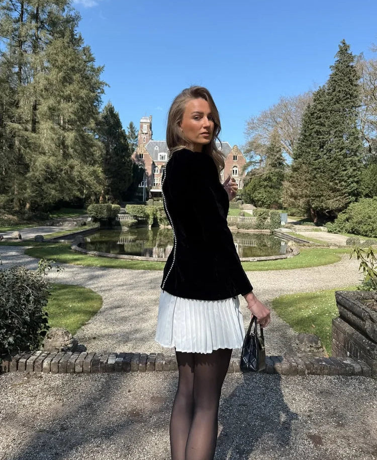 Bellamira Velvet Mini Dress