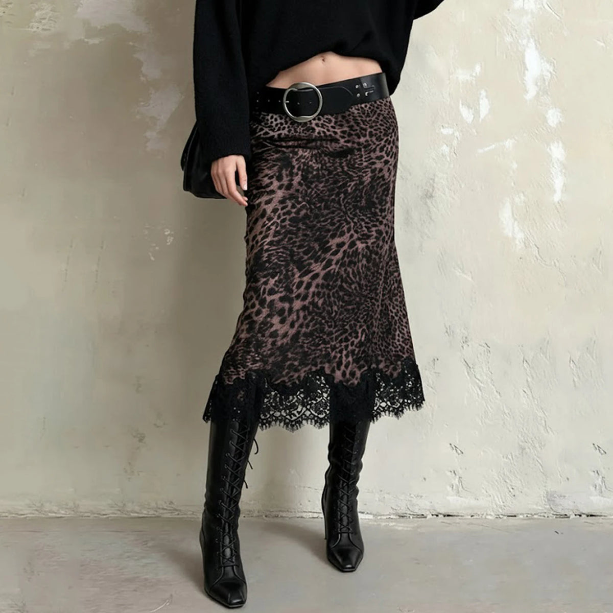 Sorrento Leopard Print Skirt