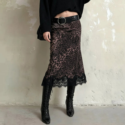 Sorrento Leopard Print Skirt