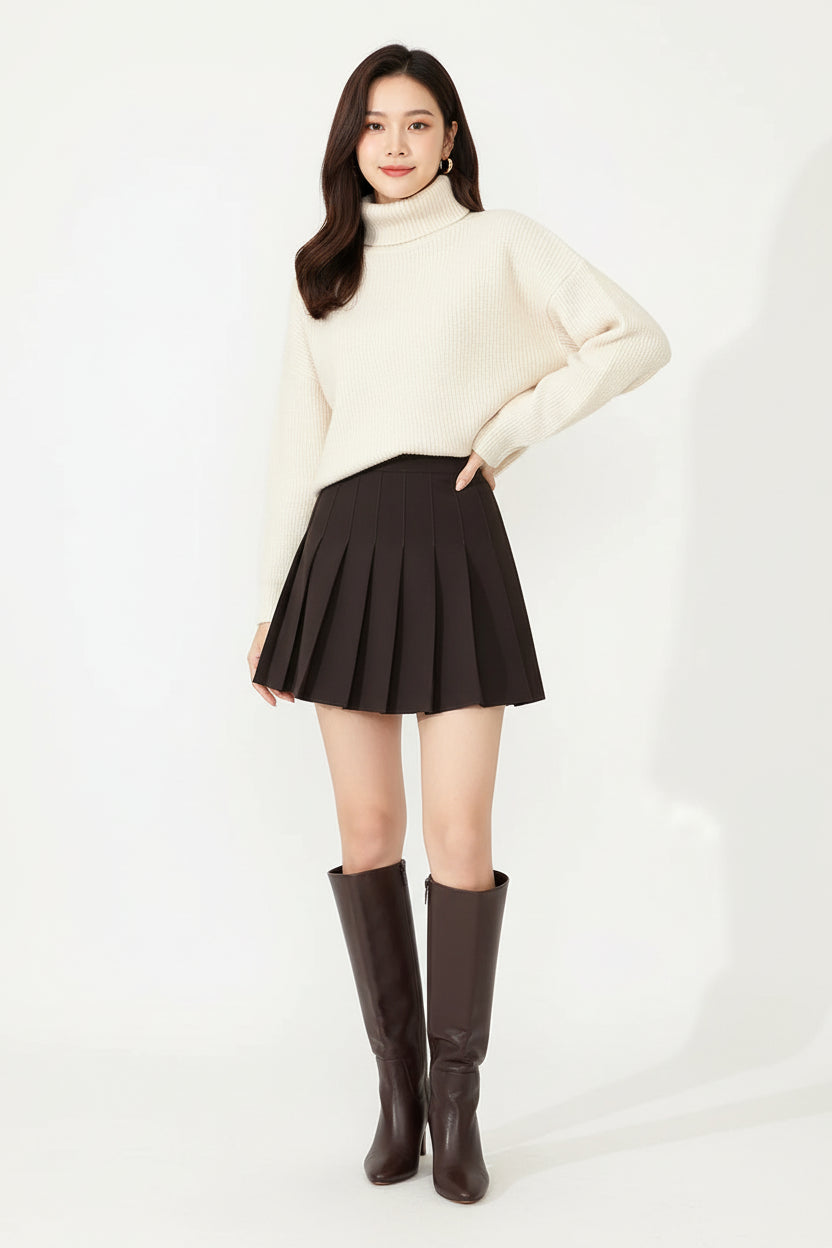 Alvéra Pleated  Mini Skirt
