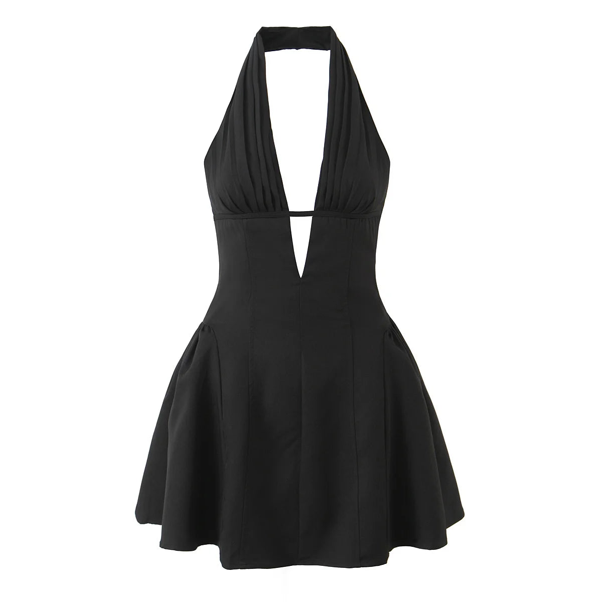 Violette Polka Dot Halter Mini Dress