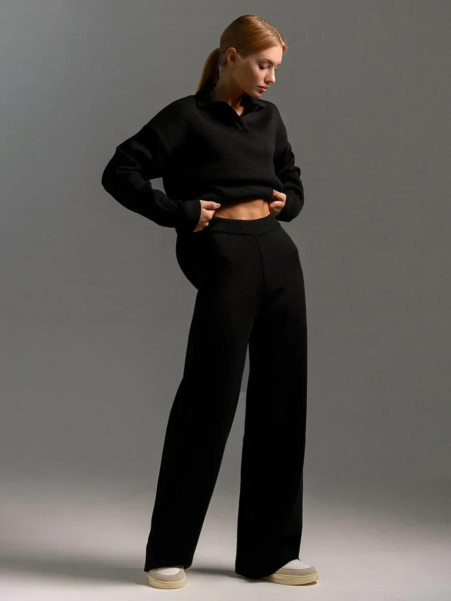 Cashelle Polo Knit Set