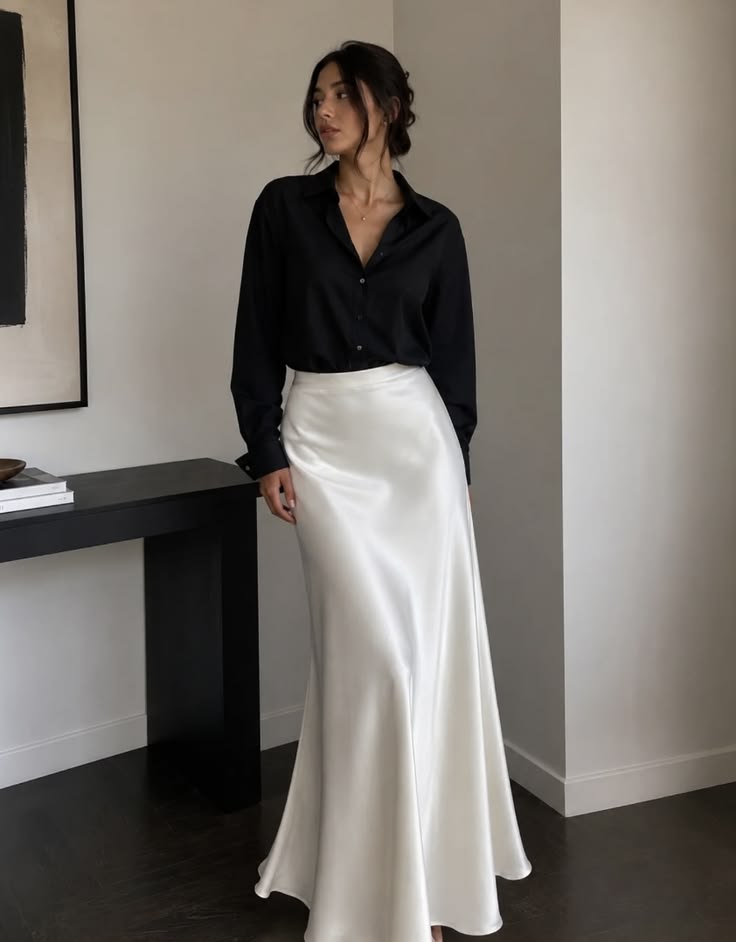 Eloise Satin Maxi Skirt