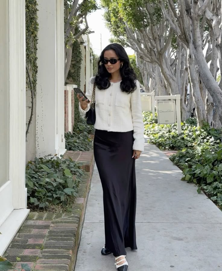 Eloise Satin Maxi Skirt