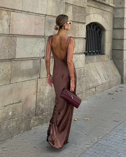 Elvaria Soft Satin Maxi