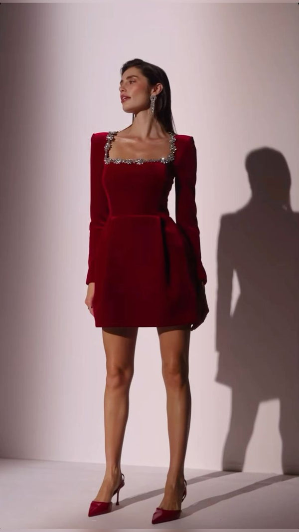 Valentina Velvet Mini Dress